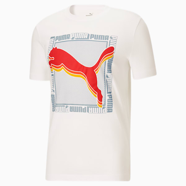 Illusion Men's Box Tee, Puma White, extralarge