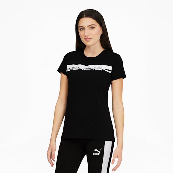 T-shirt Script Femme, Puma Black, extralarge
