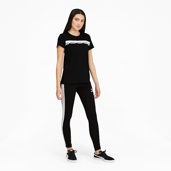 Camiseta Script para mujer, Puma Black, extralarge