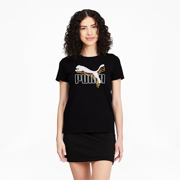 Rebel Women's Tee, Puma Black, extralarge