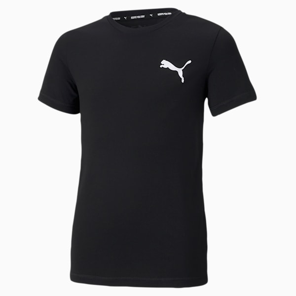 キッズ ボーイズ ACTIVE ESS スモール ロゴ 半袖 Tシャツ B 120-160cm, Puma Black
