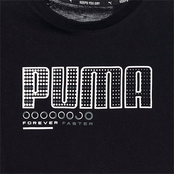 キッズ ACTIVE SPORTS グラフィック Tシャツ 120-160cm, Puma Black-wording, extralarge-JPN