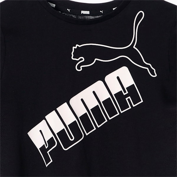キッズ AMPLIFIED ビッグロゴ Tシャツ 120-160cm, Puma Black, extralarge-JPN