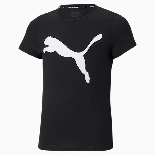 キッズ ガールズ ESS アクティブ 半袖 Tシャツ 120-160cm, Puma Black, extralarge-JPN