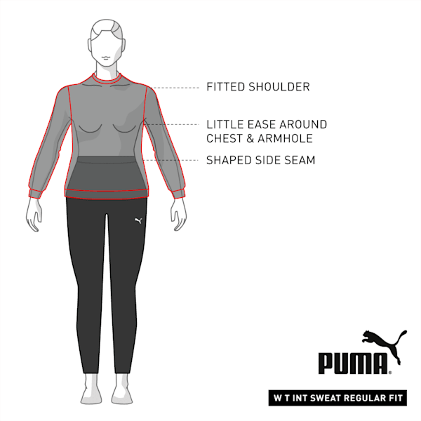 Essential Graphic Regular Fit Elongated Sweat Shirt, Puma Black, extralarge-IND