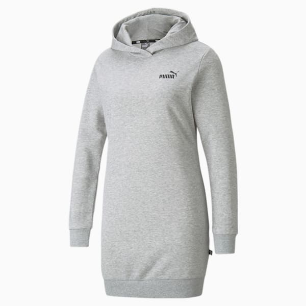 Essentials Hooded Women's Dress, Light Gray Heather, extralarge