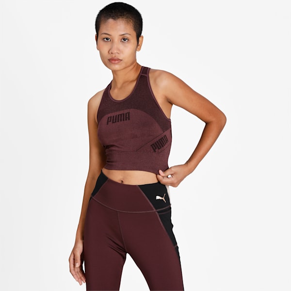 Evostripe Evoknit Women's Crop Top, Fudge, extralarge-IND