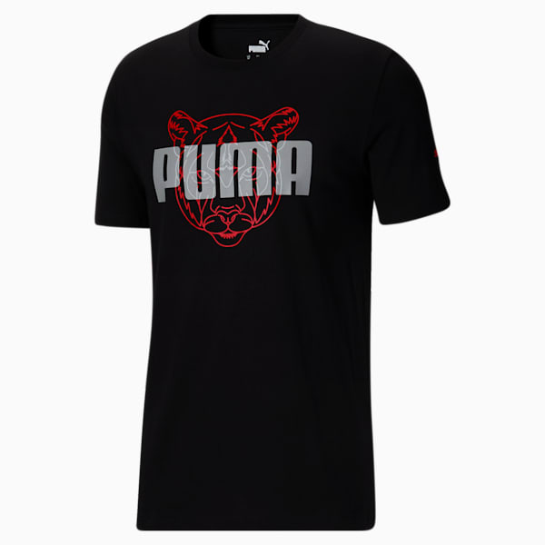 Shadow Cat Men's Tee, Puma Black, extralarge