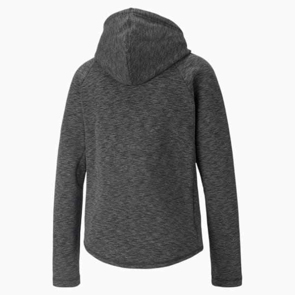 Evostripe Full-Zip Regular Fit Women's Hoodie, Puma Black, extralarge-IND