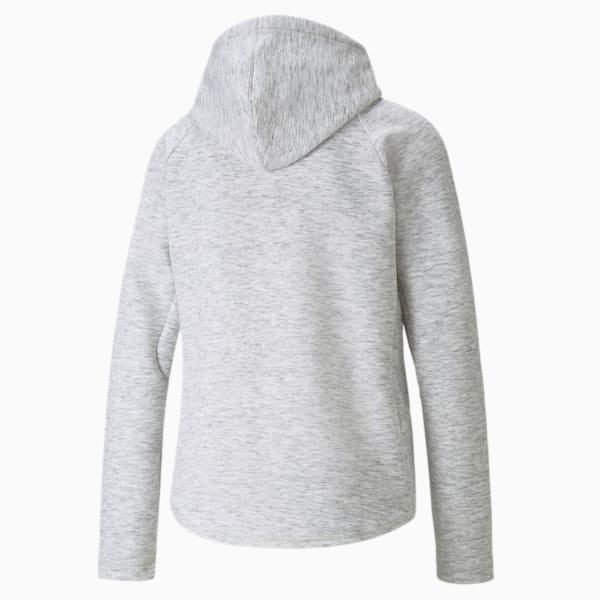 Evostripe Full-Zip Regular Fit Women's Hoodie, Puma White, extralarge-IND