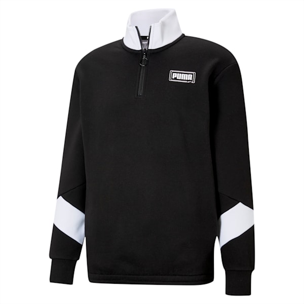 Rebel Men s Half Zip Sweatshirt PUMA