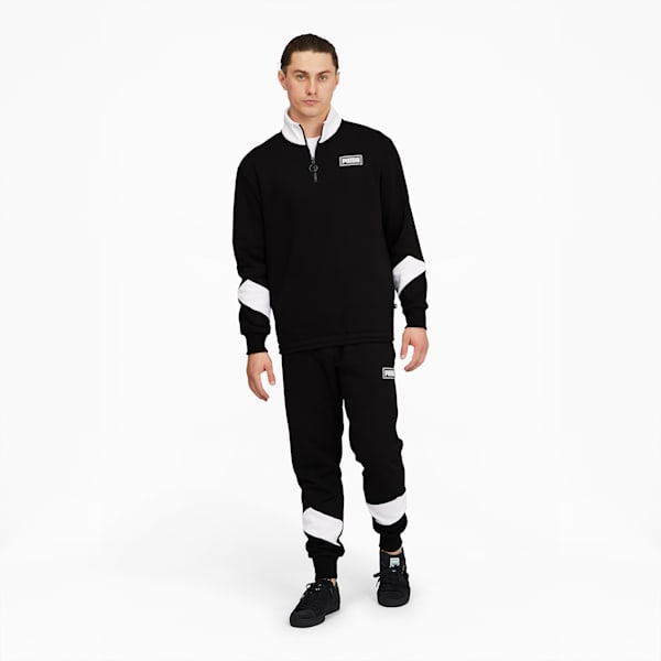 Puma rebel joggers in black top
