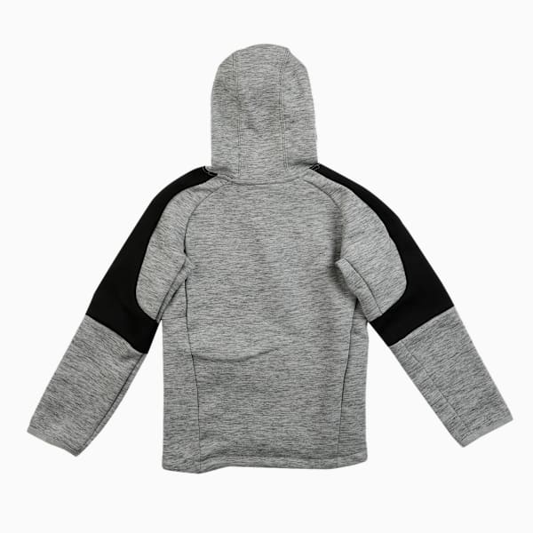 Evostripe Kids' Regular Fit Slim Hoodie, Medium Gray Heather, extralarge-IND