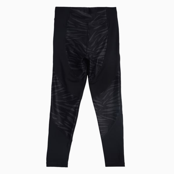 Runtrain AOP 7/8 Girl's Slim Tights, Puma Black, extralarge-IND