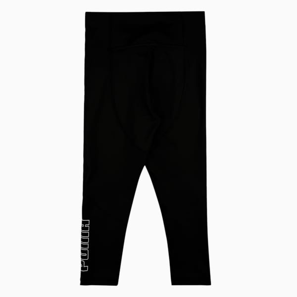 Runtrain 7/8 Girl's Slim Tights, Puma Black, extralarge-IND