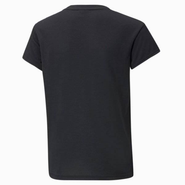 Modern Sports Girls' Tee, Puma Black, extralarge