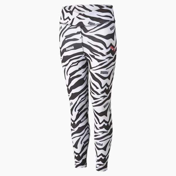 Nike TIGHTS WOMEN'S SMALL Fast 7/8 Printed Running Black/white