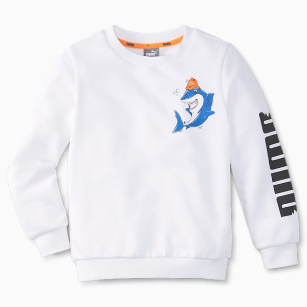 LIL PUMA Crew Kid's Sweatshirt, Puma White, extralarge-IND