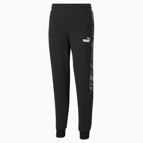 Graphic Men's Regular Fit Sweat Pants, Puma Black, extralarge-IND