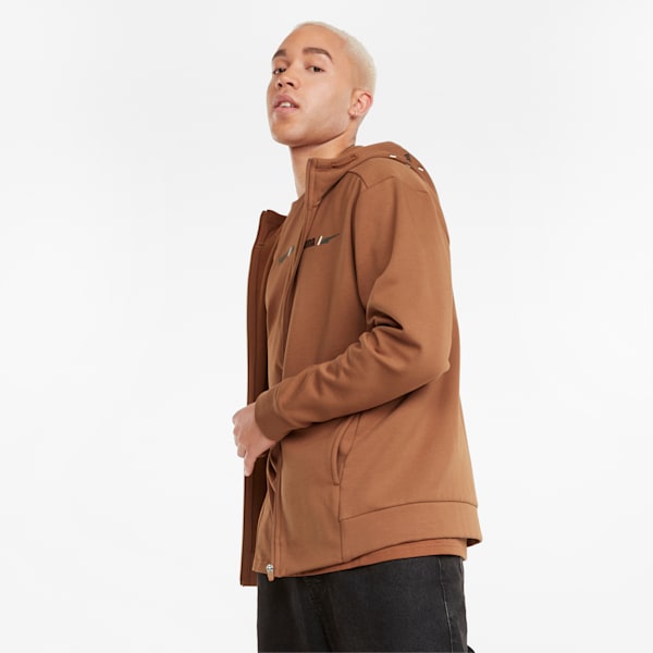 RAD CAL Winterized Men's Regular Fit Hooded Sweat Shirt, Mocha Bisque, extralarge-IND