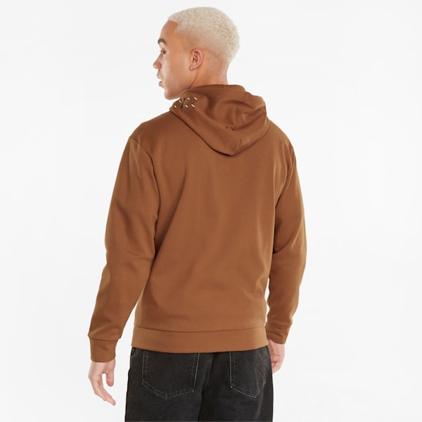 RAD CAL Winterized Men's Regular Fit Hooded Sweat Shirt, Mocha Bisque, extralarge-IND