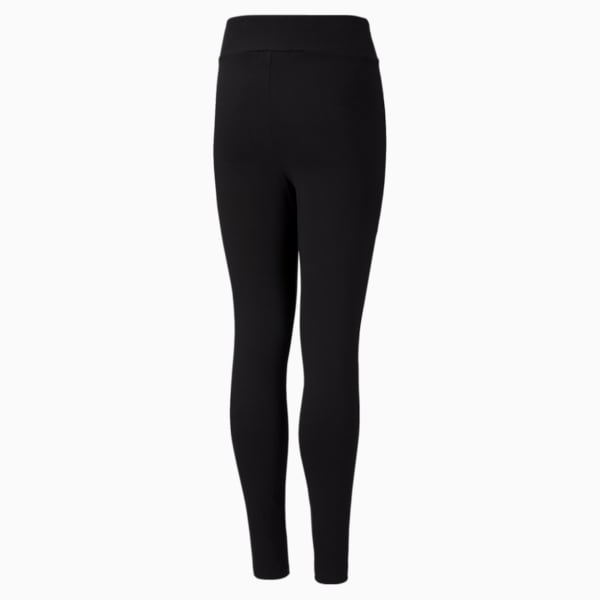 Classics Graphic Girl's Slim Tights, Puma Black, extralarge-IND