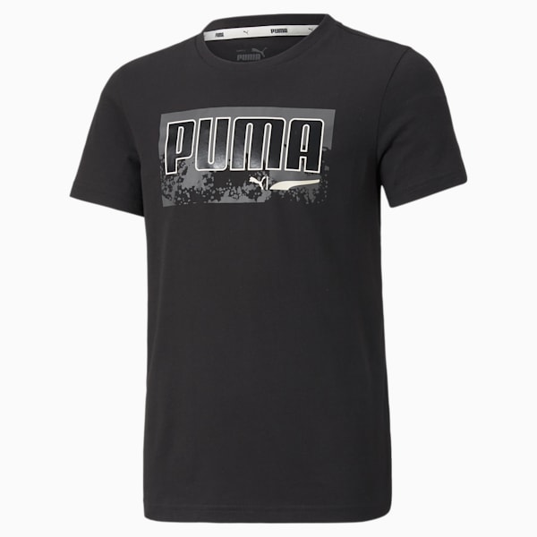 Playera Adolescentes Alpha Holiday, Puma Black, extralarge