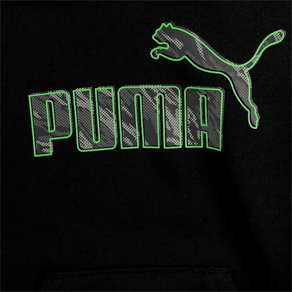 Graphic Men's Regular Fit Hoodie, Puma Black, extralarge-IND