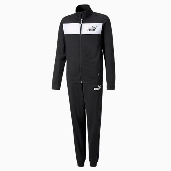 Polyester Youth Tracksuit, Puma Black, extralarge-IND