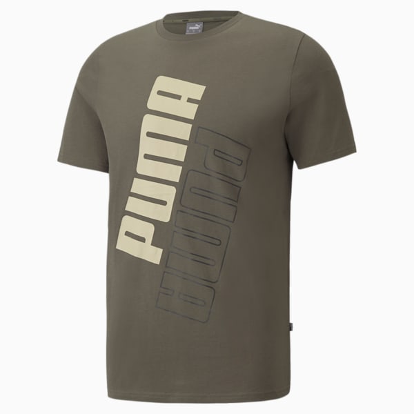 PUMA POWER Regular Fit Men's T-Shirt, Grape Leaf