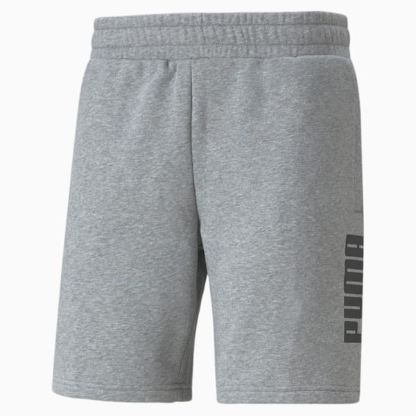 PUMA POWER Knitted Men's Regular Fit Shorts, Medium Gray Heather, extralarge-AUS