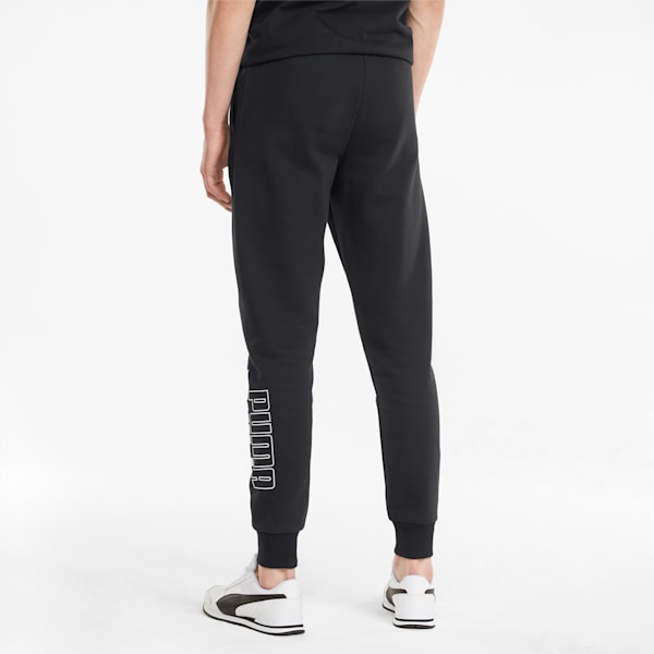 PUMA POWER Knitted Men's Regular Fit Sweat Pants, Puma Black, extralarge-IND