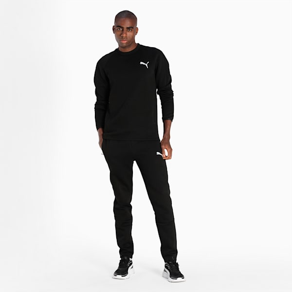 EVOSTRIPE Men's Slim Fit Sweatshirt, Puma Black, extralarge-IND