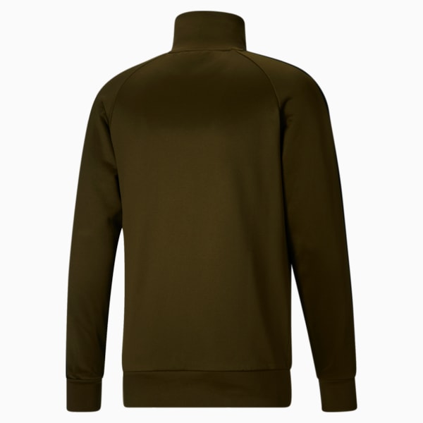 Iconic T7 Men's Track Jacket, Deep Olive