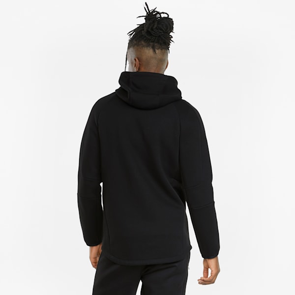 EVOSTRIPE Full-Zip Men's Slim Fit Polo Hoodie, Puma Black, extralarge-IND