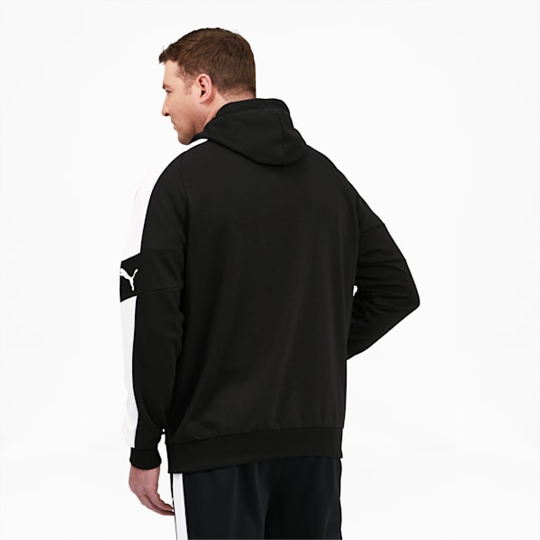 Modern Sports Men's Hoodie BT, Cotton Black-Puma White, extralarge