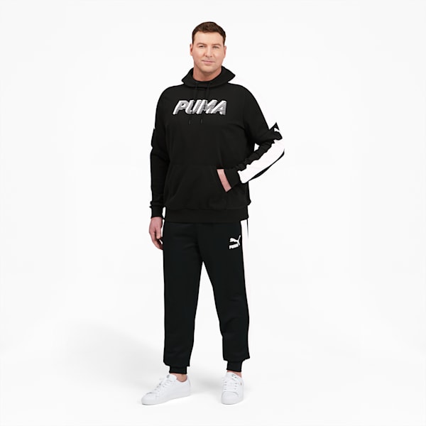 Modern Sports Men's Hoodie BT, Cotton Black-Puma White, extralarge