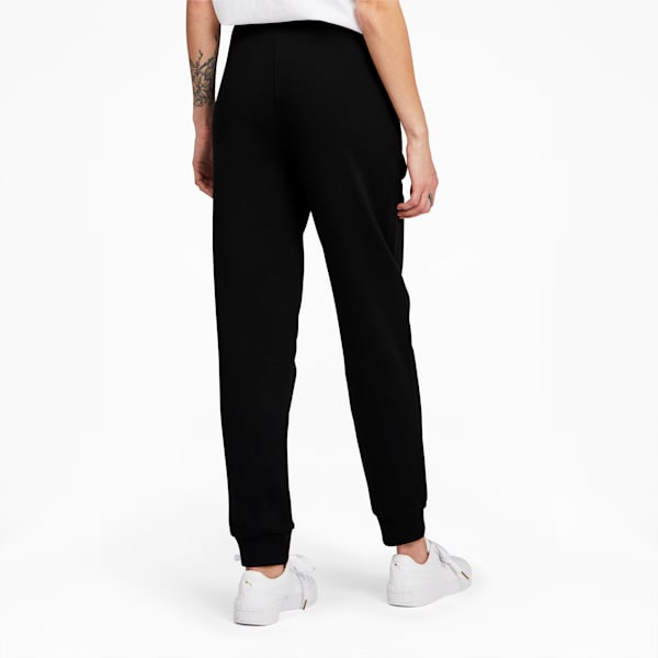 Rebel Women's High Waist Sweatpants, Puma Black-Untamted, extralarge