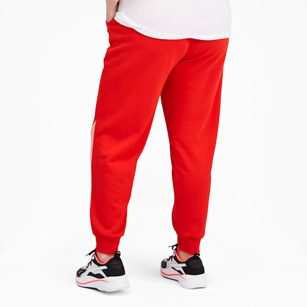 Rebel Women's High Waist Sweatpants PL, Poppy Red, extralarge