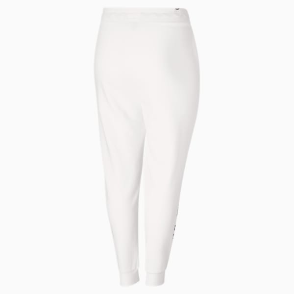 Rebel Women's High Waist Sweatpants PL, Puma White-Untamed, extralarge