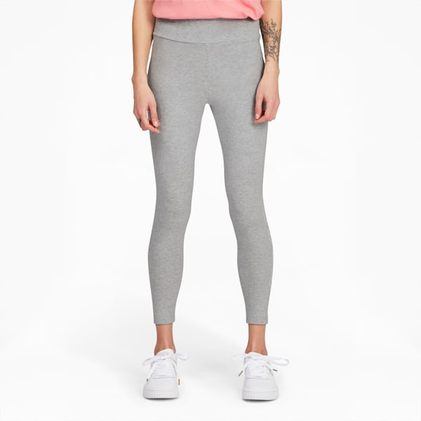Rebel Women's High Waist Leggings, Light Gray Heather, extralarge