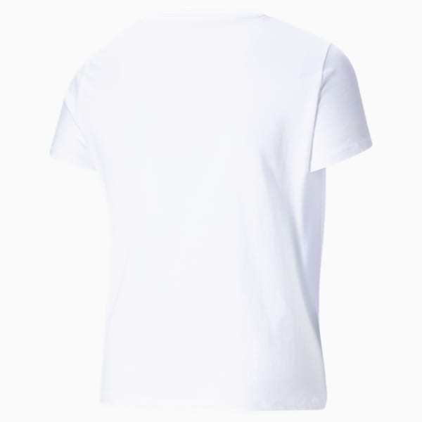 Rebel Women's Graphic Tee PL, Puma White-Untamed, extralarge