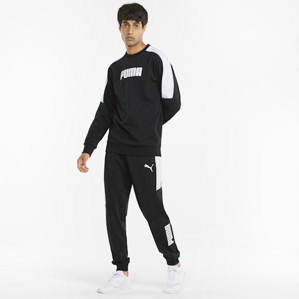 Modern Basics Men's Regular Fit Sweatshirt, Puma Black, extralarge-AUS