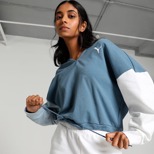 Modern Sports Women's Hoodie, China Blue, extralarge-IND