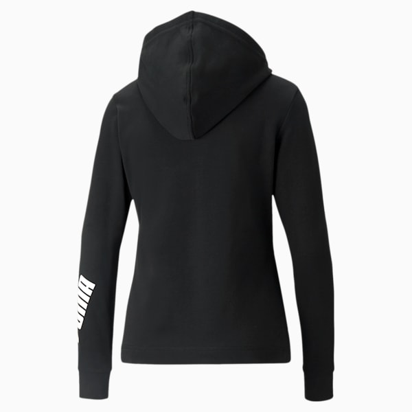 Modern Sports Full-Zip Women's Hoodie, Puma Black, extralarge