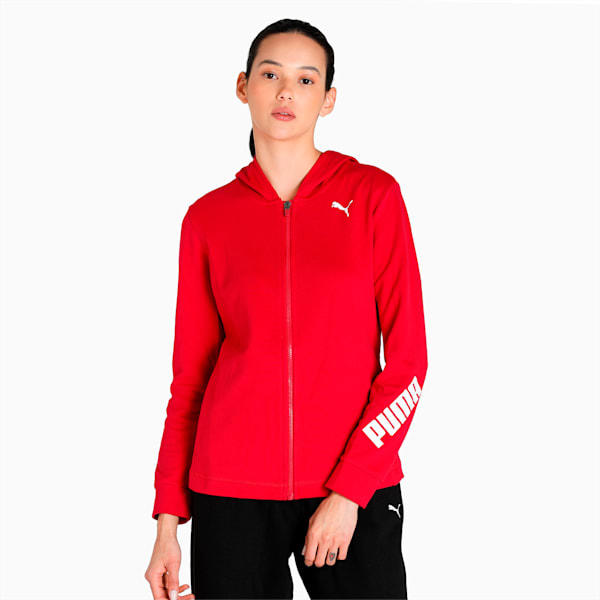 Modern Sports Full Zip Hoodie, Persian Red, extralarge-IND