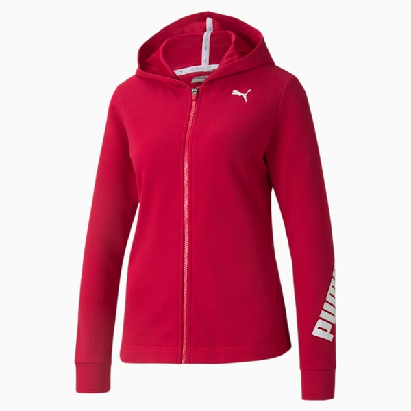 Modern Sports Full-Zip Women's Hoodie, Persian Red, extralarge