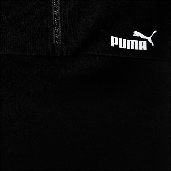 PUMA POWER Half-Zip Crew Relaxed Fit Women's Sweat Shirt, Puma Black