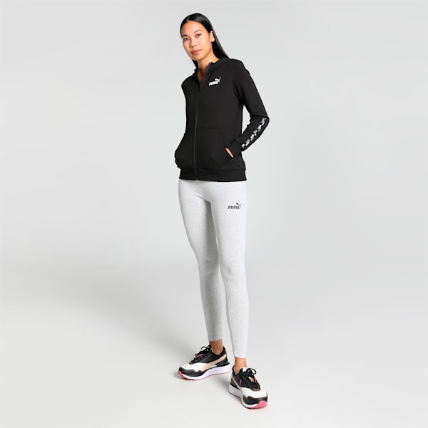 PUMA POWER Full-Zip Regular Fit Women's Hoodie, Puma Black, extralarge-IND