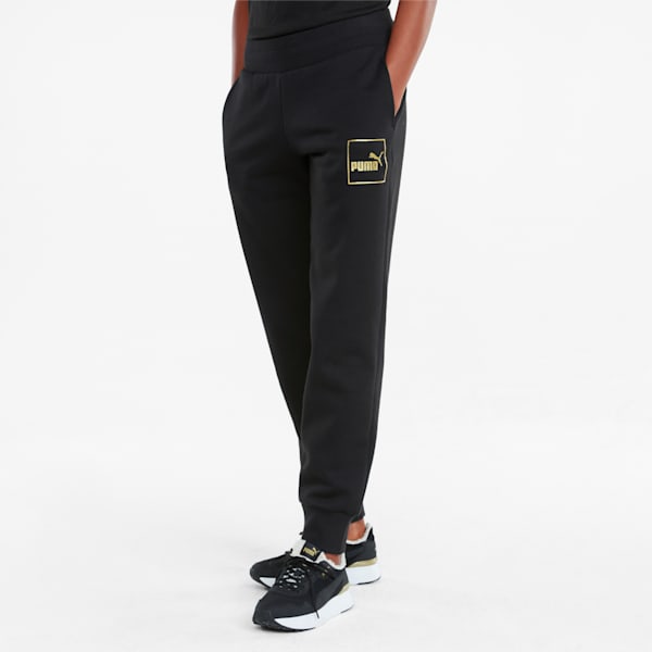 Holiday Regular Fit Knitted Women's Pants, Puma Black, extralarge-IND